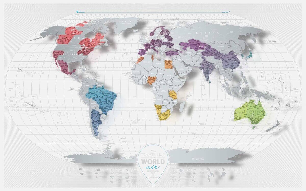 Scratch off Air Map