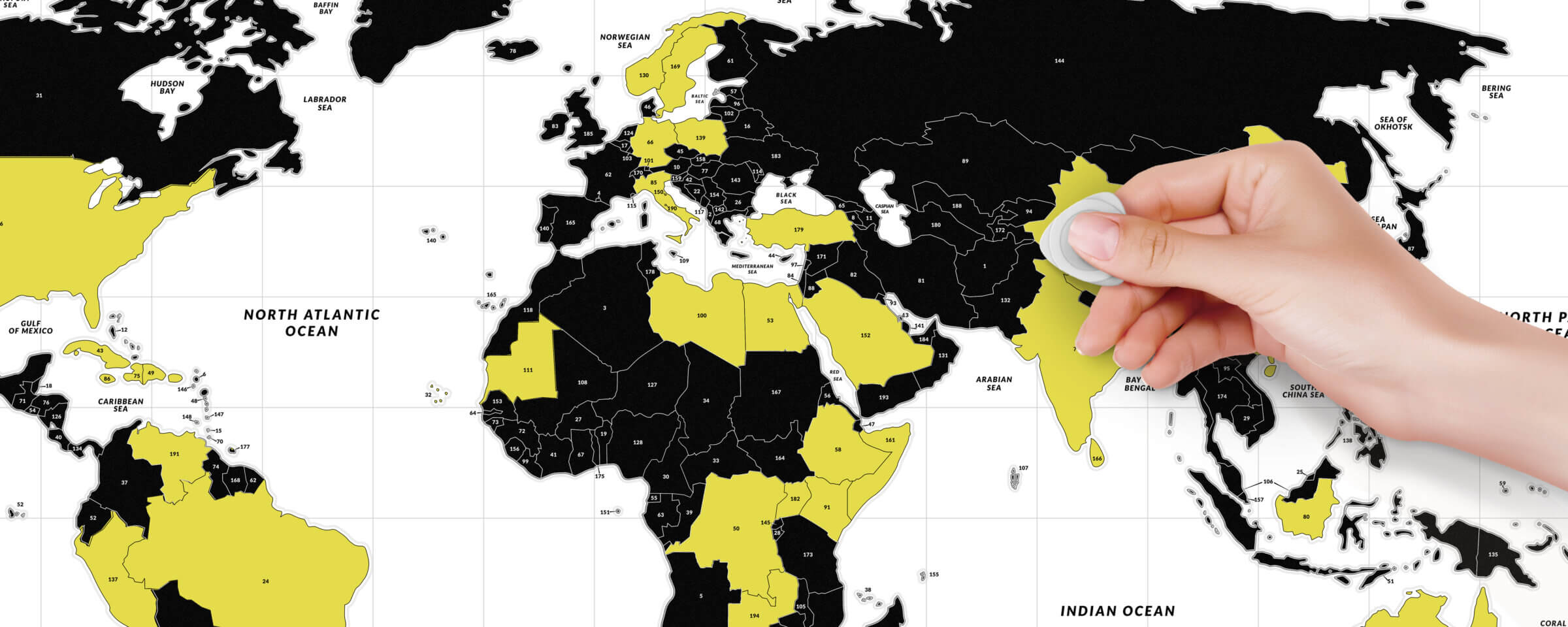 Travel Map Glow World-11