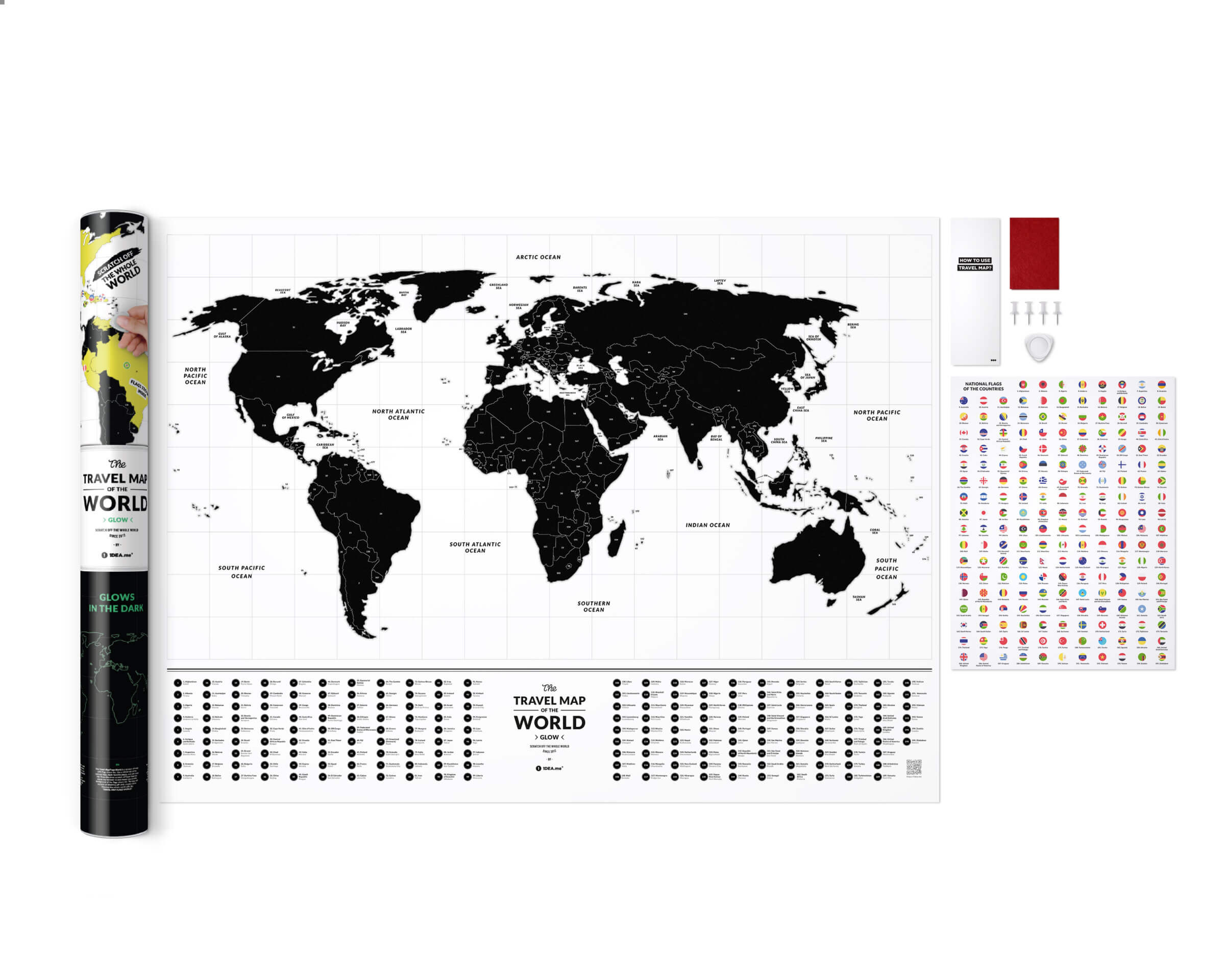 Travel Map Glow World-8
